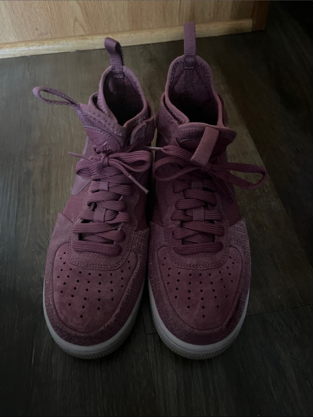 Nike Air Force 1 Ultraforce Mid Force Is Female in Vintage Wine (Women's) SZ 6